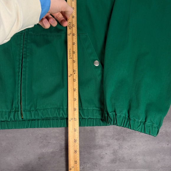 Polo Ralph Lauren Harrington Jacket Mens XL Kelly Green Cotton Bi Swing Full Zip - Picture 5 of 7